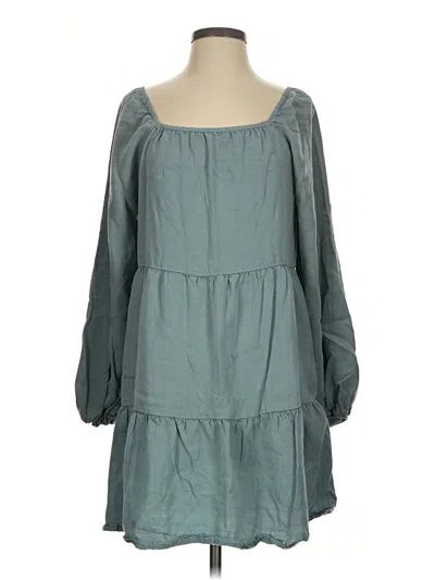 Pre-owned Amadi Casual Dress In Teal