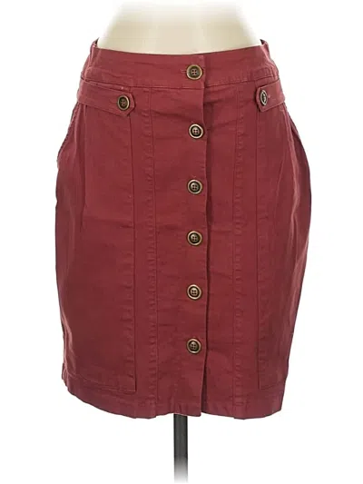 Pre-owned Amadi Casual Skirt In Burgundy