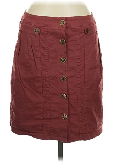 Pre-owned Amadi Casual Skirt In Burgundy