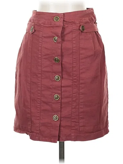 Pre-owned Amadi Casual Skirt In Burgundy