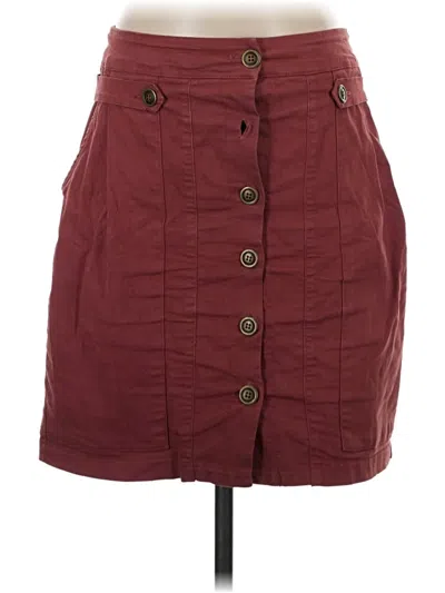 Pre-owned Amadi Casual Skirt In Burgundy