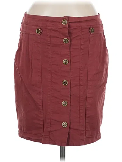 Pre-owned Amadi Casual Skirt In Burgundy