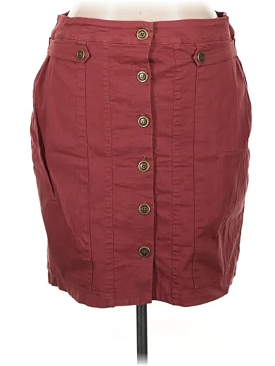 Pre-owned Amadi Casual Skirt In Burgundy