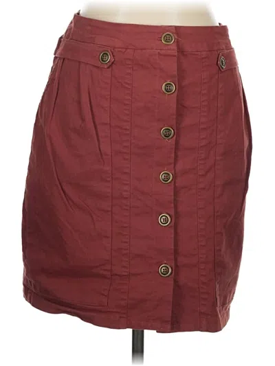 Pre-owned Amadi Casual Skirt In Burgundy