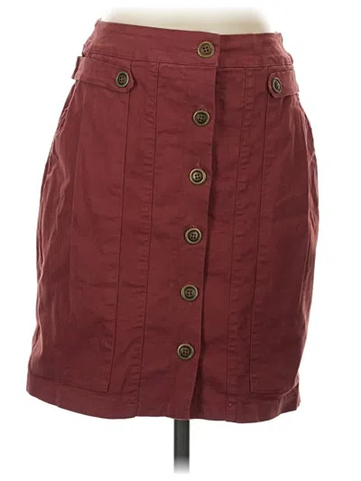 Pre-owned Amadi Casual Skirt In Burgundy