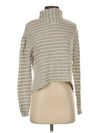 Pre-owned Amadi Long Sleeve Turtleneck In Silver