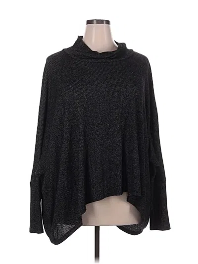 Pre-owned Amadi Poncho In Black
