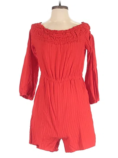 Pre-owned Amadi Romper In Red
