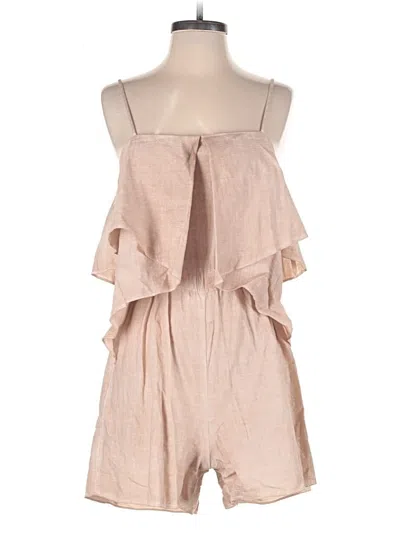 Pre-owned Amadi Romper In Tan