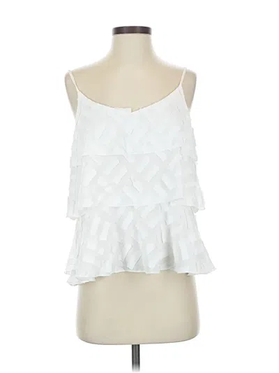 Pre-owned Amadi Sleeveless Blouse In White