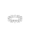 Amairah 1 Cttw Lab Grown Diamond Eternity Ring In 14k Whit In Silver