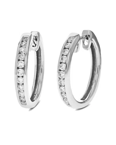Amairah 1.00 Ct. Tw. Lab-grown Diamond 14k Hoop Earrings In Metallic