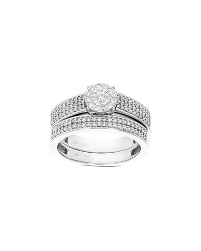 Amairah 1.00 Ct. Tw. Lab-grown Diamond Silver Wedding Ring Set
