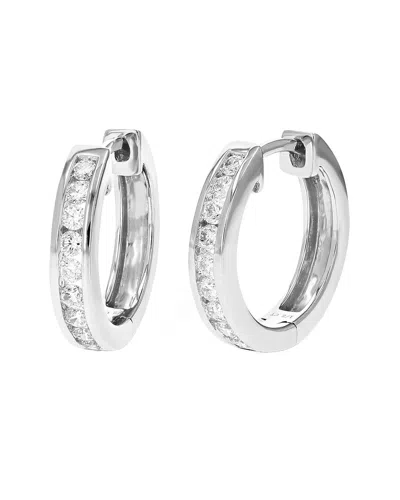Amairah Silver 0.50 Ct. Tw. Lab-grown Diamond Hoops In Metallic