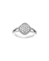 Amairah 1.32 Ct. Tw. Lab-grown Diamond Silver Engagement Ring