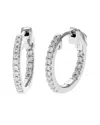 Amairah Silver 0.25 Ct. Tw. Lab-grown Diamond Hoops