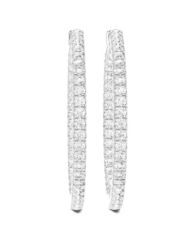 Amairah 14k 1.00 Ct. Tw. Lab-grown Diamond Hoop Earrings In Silver
