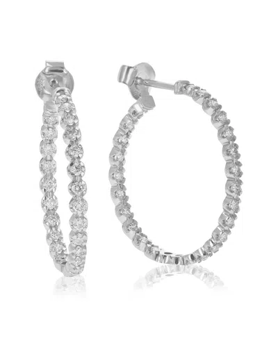 Amairah 14k 1.00 Ct. Tw. Lab-grown Diamond Hoops In Metallic