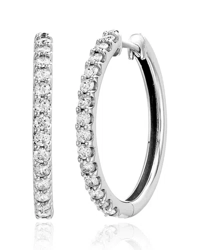 AMAIRAH AMAIRAH 14K 1.00 CT. TW. LAB-GROWN DIAMOND HOOPS