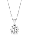 Amairah 14k 1.00 Ct. Tw. Lab-grown Diamond Solitaire Pendant Necklace