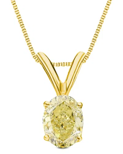 AMAIRAH AMAIRAH 14K 1.00 CT. TW. LAB-GROWN DIAMOND SOLITAIRE PENDANT NECKLACE