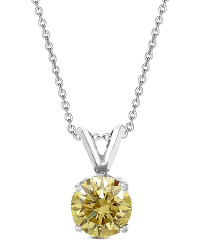 Amairah 14k 1.00 Ct. Tw. Lab-grown Diamond Solitaire Pendant Necklace In Metallic