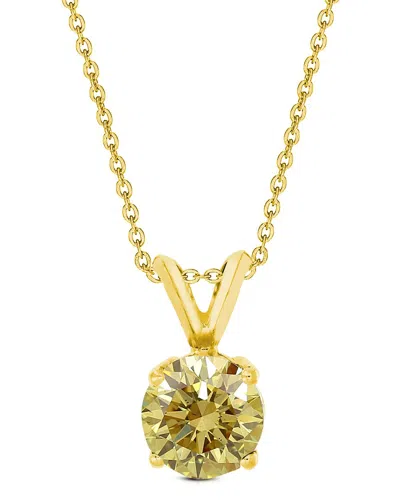 Amairah 14k 1.00 Ct. Tw. Lab-grown Diamond Solitaire Pendant Necklace In Gold