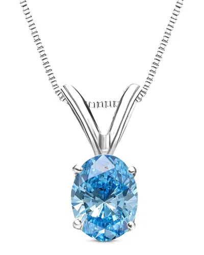 AMAIRAH AMAIRAH 14K 1.00 CT. TW. LAB-GROWN DIAMOND SOLITAIRE PENDANT NECKLACE