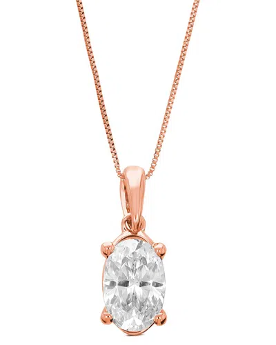Amairah Dnu Tf  14k 1.00 Ct. Tw. Lab-grown Diamond Solitaire Pendant Necklace In Gold