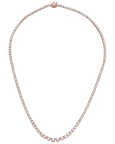Amairah 14k 10.00 Ct. Tw. Lab-grown Diamond Tennis Necklace In Gold