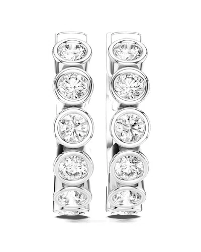 Amairah 14k 1.35 Ct. Tw. Lab-grown Diamond Hoop Earrings In Silver