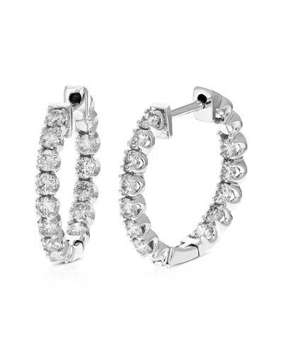 AMAIRAH AMAIRAH 14K 1.50 CT. TW. LAB-GROWN DIAMOND HOOPS