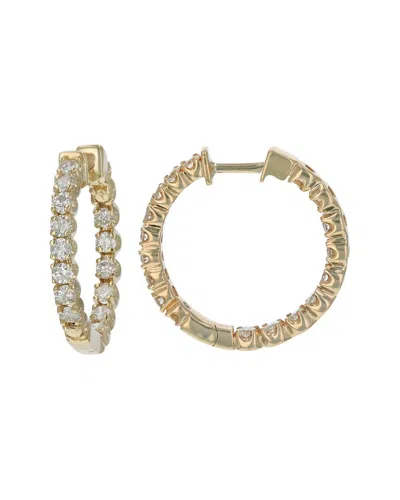 AMAIRAH AMAIRAH 14K 2.00 CT. TW. LAB-GROWN DIAMOND HOOPS
