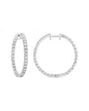 Amairah Silver 2.00 Ct. Tw. Lab-grown Diamond Hoop Earrings