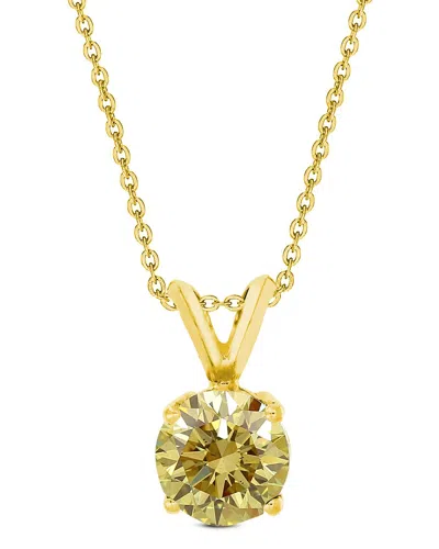 Amairah 14k 2.00 Ct. Tw. Lab-grown Diamond Solitaire Pendant Necklace In Gold