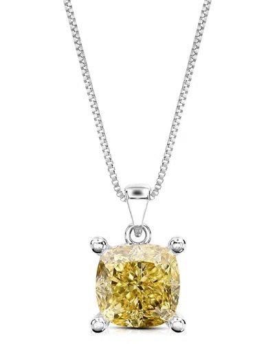 Amairah 14k 2.00 Ct. Tw. Lab-grown Diamond Solitaire Pendant Necklace In Metallic