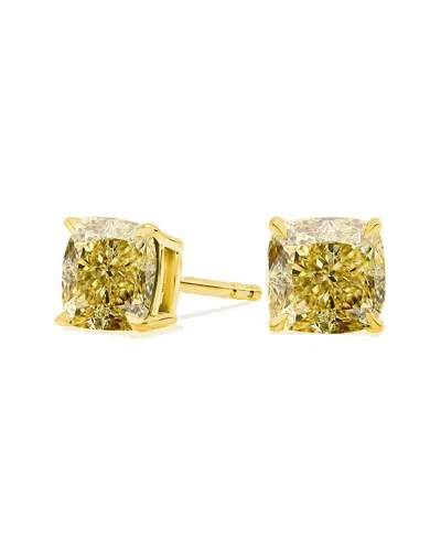 Amairah 14k 2.00 Ct. Tw. Lab-grown Diamond Stud Earrings In Brown