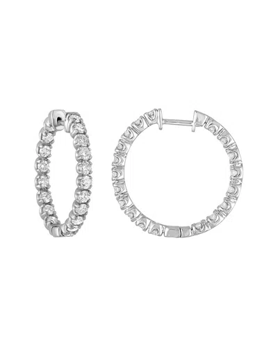 Amairah 14k 3.38 Ct. Tw. Lab-grown Diamond Hoops In Metallic