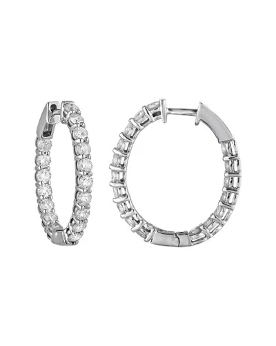 Amairah 14k 4.00 Ct. Tw. Lab-grown Diamond Hoops In Neutral