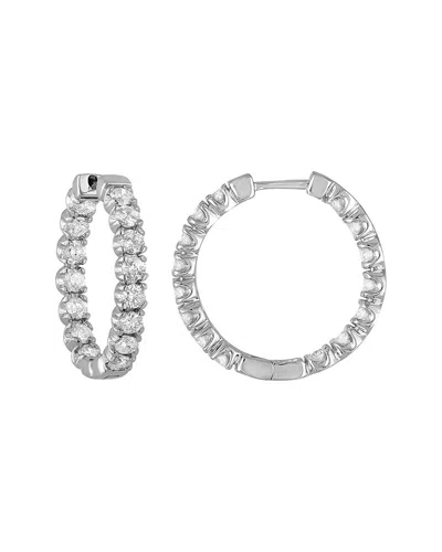 AMAIRAH AMAIRAH 14K 4.00 CT. TW. LAB-GROWN DIAMOND HOOPS