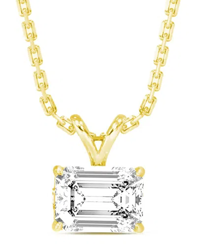 Amairah 14k 5.00 Ct. Tw. Lab-grown Diamond Solitaire Pendant Necklace In Transparent