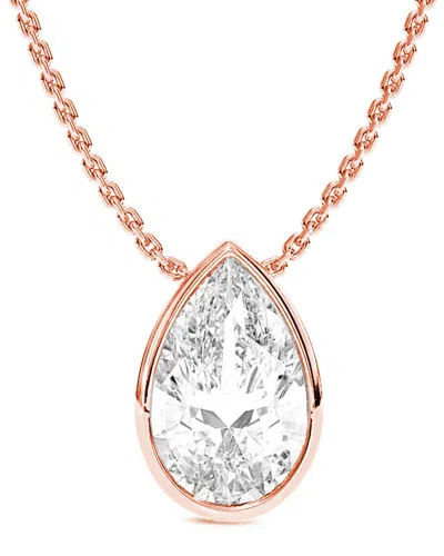 Amairah 14k 5.00 Ct. Tw. Lab-grown Diamond Solitaire Pendant Necklace In Transparent