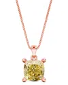 Amairah 14k Rose Gold 1.00 Ct. Tw. Lab-grown Diamond Solitaire Pendant Necklace