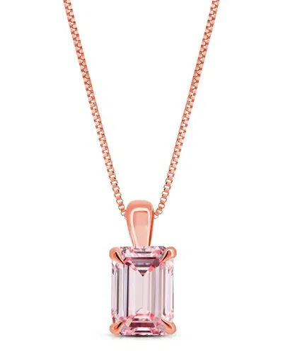 Amairah 14k Rose Gold 1.00 Ct. Tw. Lab-grown Diamond Solitaire Pendant Necklace