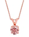 Amairah 14k Rose Gold 2.00 Ct. Tw. Lab-grown Diamond Solitaire Pendant Necklace