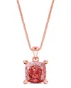 Amairah 14k Rose Gold 1.00 Ct. Tw. Lab-grown Diamond Solitaire Pendant Necklace