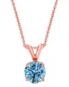 Amairah 14k Rose Gold 2.00 Ct. Tw. Lab-grown Diamond Solitaire Pendant Necklace