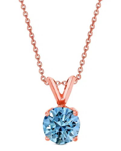 AMAIRAH AMAIRAH 14K ROSE GOLD 1.00 CT. TW. LAB-GROWN DIAMOND SOLITAIRE PENDANT NECKLACE