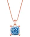 Amairah 14k Rose Gold 1.00 Ct. Tw. Lab-grown Diamond Solitaire Pendant Necklace