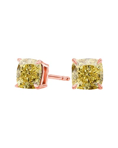 AMAIRAH AMAIRAH 14K ROSE GOLD 1.00 CT. TW. LAB-GROWN DIAMOND STUD EARRINGS